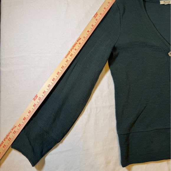 Madewell Teal Button-Up Women's Sweater - Picture 7 of 9